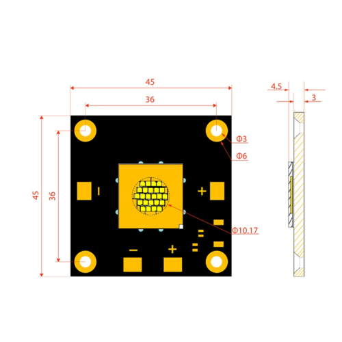 Λάμπα LED 200W με χάντρες 36-40V 8000-8500K, σταθερή απαγωγή θερμότητας 2