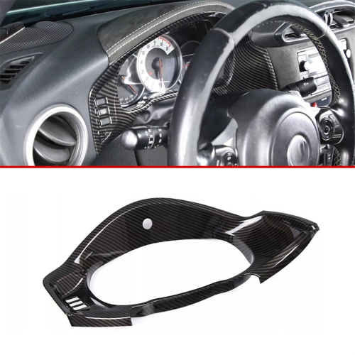 Embellecedor de panel de salpicadero de coche de fibra de carbono ABS para GT86 86 1
