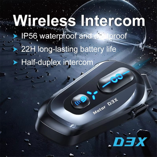 Motorcykel Bluetooth Hjelm Headset Halv Duplex Intercom 1
