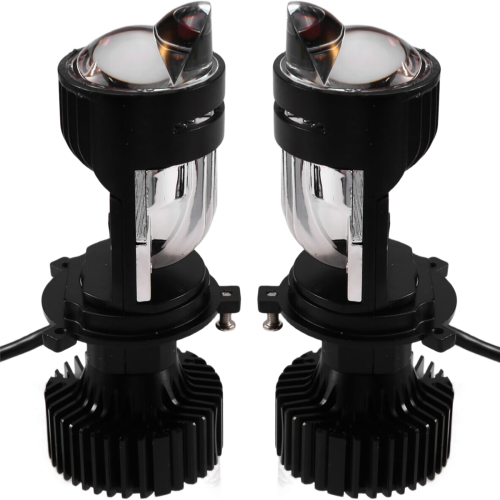 MotorcyklerLED Projektor Forlygtepærer Bi LED Linse Y3PRO-H4 2