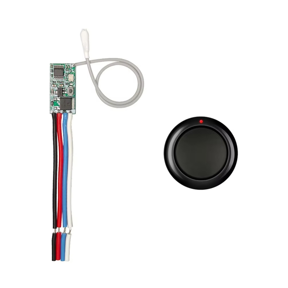 Interruttore Di Controllo Remoto 433 Mhz, Mini Relè Wireless Nero