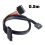 PCIE Oculink SFF-8611 4I 90 grader til U.2 SAS SFF adapterkabel 0,5 m 4
