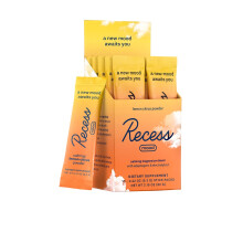 Recess Mood Powder Beruhigende Magnesium-L-Threonat-Mischung mit Passionsblume, L-Theanin-Elektrolyten, Magnesium-Calcium-Untersttzungspulver-Er