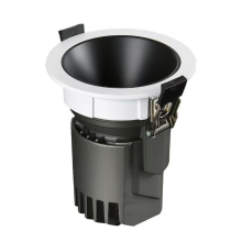 Dyb, blændfri LED COB-spotlight, 25 W, dæmpbar, indbygget spotlight, 3000 K