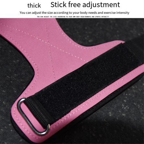 Fitnesshandsker til mænd Pull-Ups Push Microfiber håndledsstøtter lyserøde 2