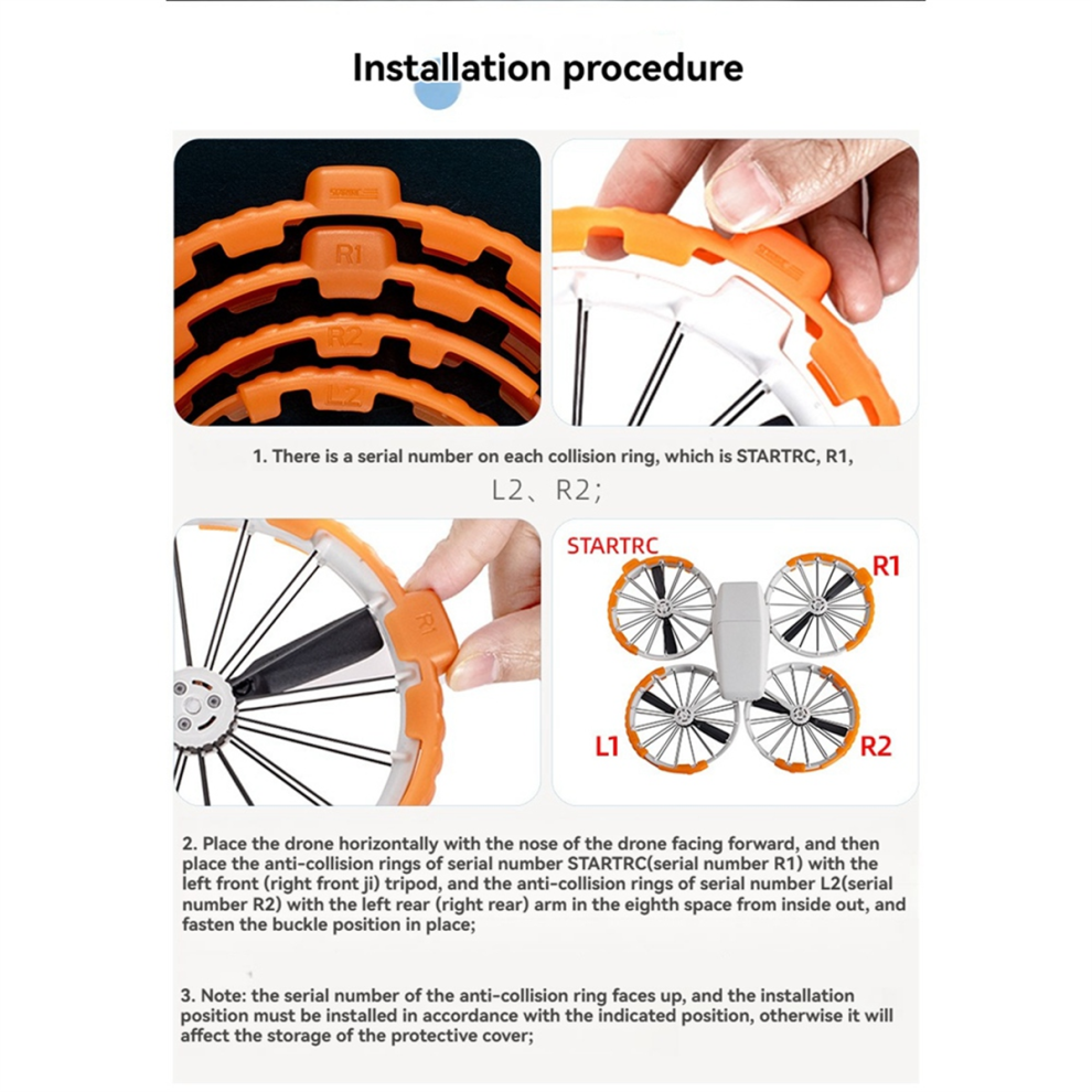 Protezione Dell'elica Per L'anello Anticollisione Del Drone Flip Elica A