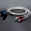 OCC versilbertes Audiokabel, Speichen-Lautsprecherkabel, 3