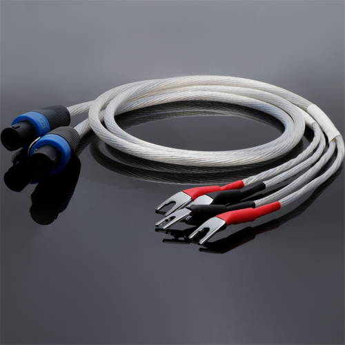 OCC versilbertes Audiokabel, Speichen-Lautsprecherkabel, 2