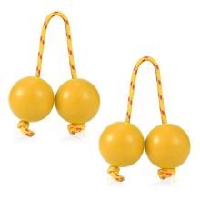 1 paio di Aslatua Shakers Kashaka strumento musicale a percussione giallo