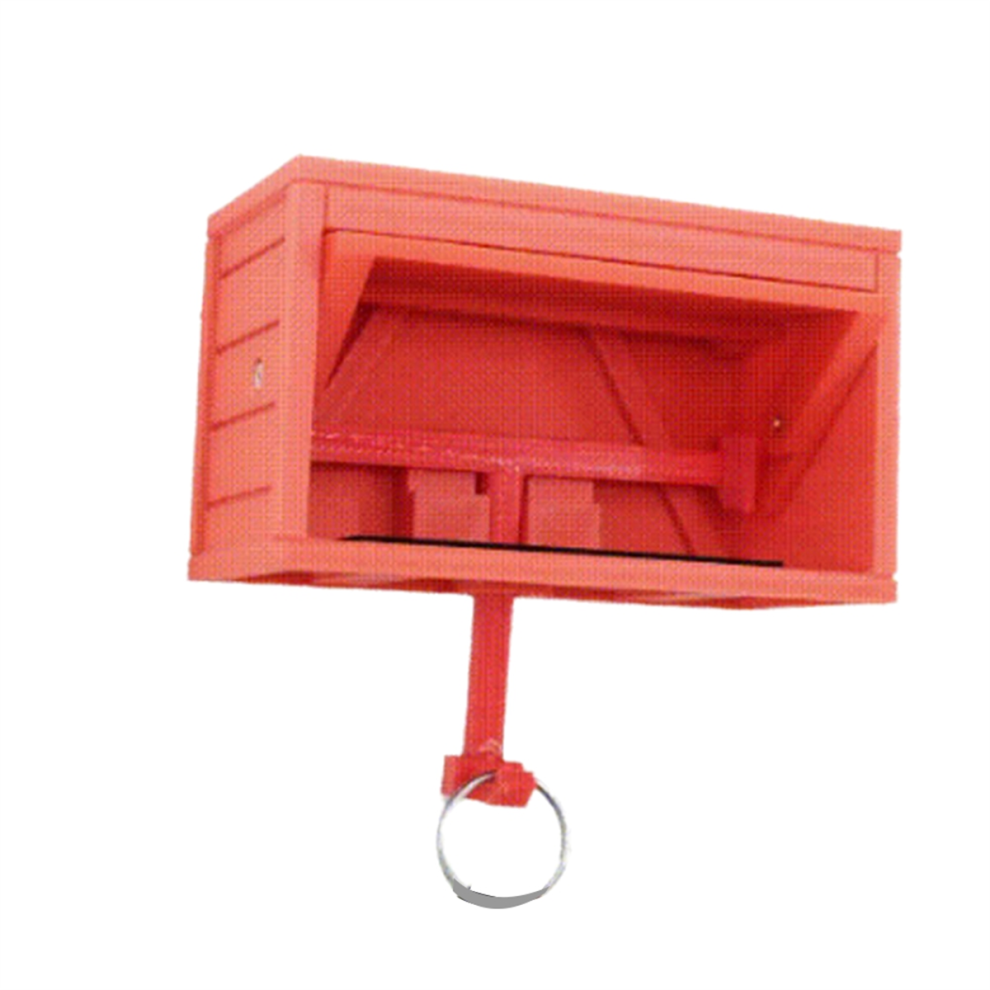 Porte-clés de garage avec ouverture de porte amusante, imprimé en 3D, rouge