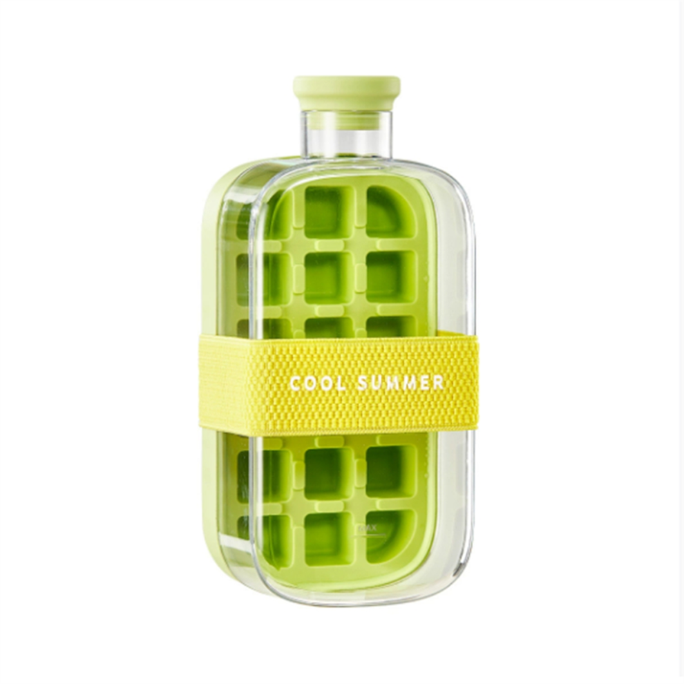 Tazza Refrigerante Per Bottiglie Con Stampo Per Ghiaccio One-Click E Vassoio Per Cannuccia A