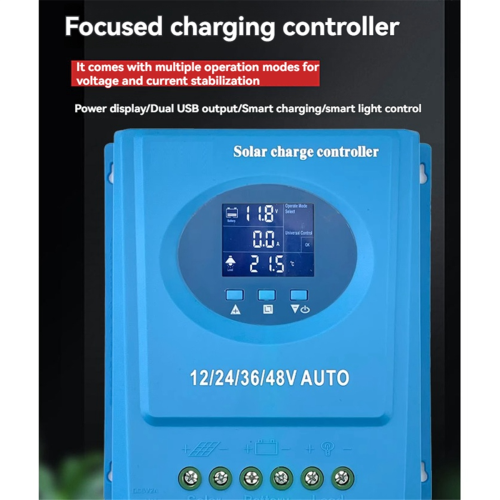 MPPT Solar Laadregelaar 120A 12V-48V Auto LCD 2
