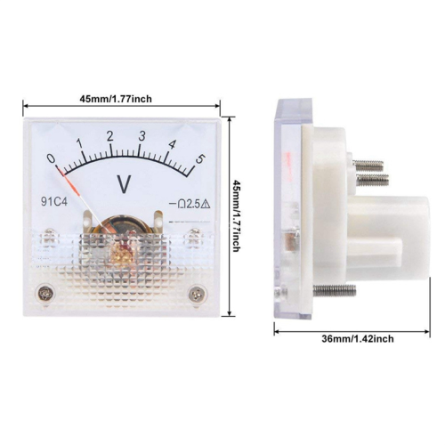 Voltmeter 91C4 til analog voltmeter, mekanisk panelmåler 1