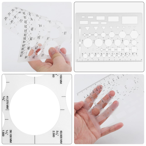 3 cirkelskabeloner til tegning af fleksible cirkelstencils 2