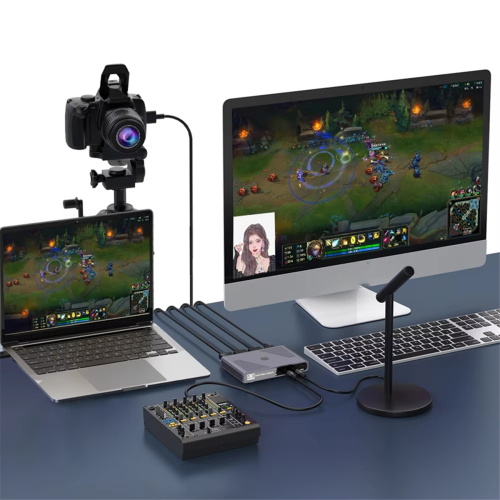Live-Streaming Podcasting Dual-kompatibler Eingang 1