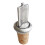 (Add a Gift Pouch) Scotch Whisky Hip Flask Pewter Bottle Stopper 4
