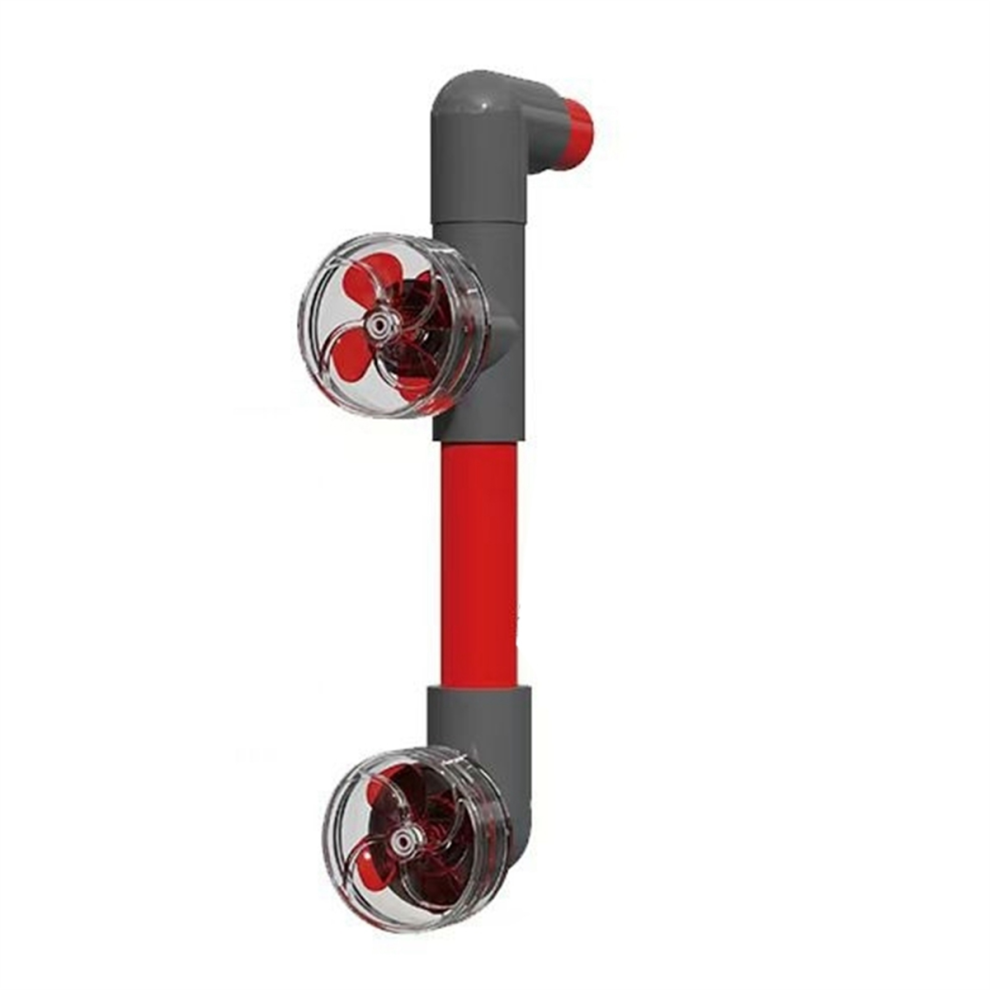 Kit de ventilateur à 4 pales auto-rotatif pour accessoires de sortie d'aquarium, A