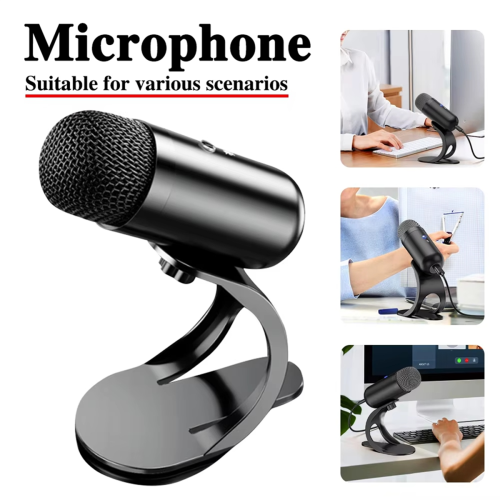 USB-mikrofon med støjreduktion og farverige RGB-lys 2