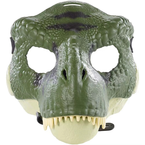 3D Dinosaurmaske, Rollespilsrekvisitter, Grøn 2
