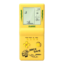 Nostalgische Pocket Game Klassieke Retro Handheld Game Spelers Geel