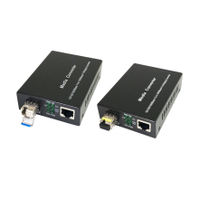 Gigabit SFP til RJ45 LC Single-mode Fiber Media Converter