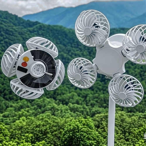 Lanterna da campeggio solare con ventilatore da soffitto 2