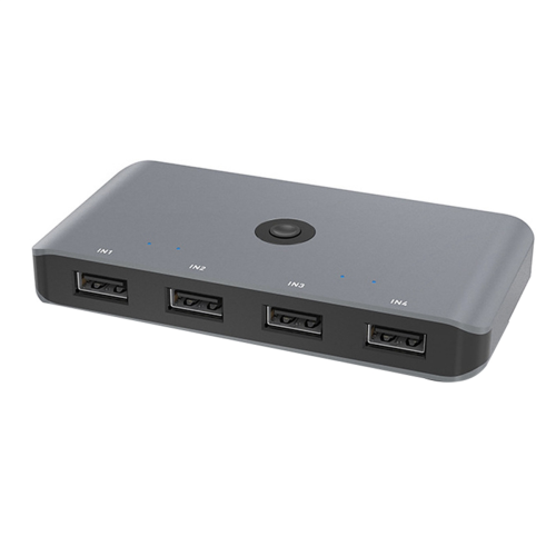 4 ind 4 ud USB 2.0 KVM-switch delt controlleradapter