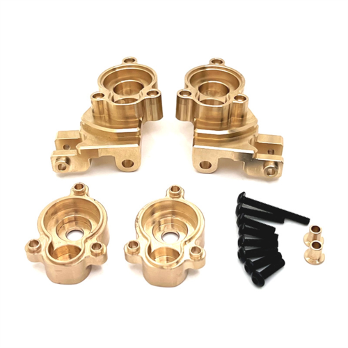 Kit De Eje De Puente Con Engranajes De Acero Mejorado Para RC MN D90 D91 MN99 MN99S 1/12 – Repuesto Resistente Y Duradero (Negro+Plateado+Titanio)