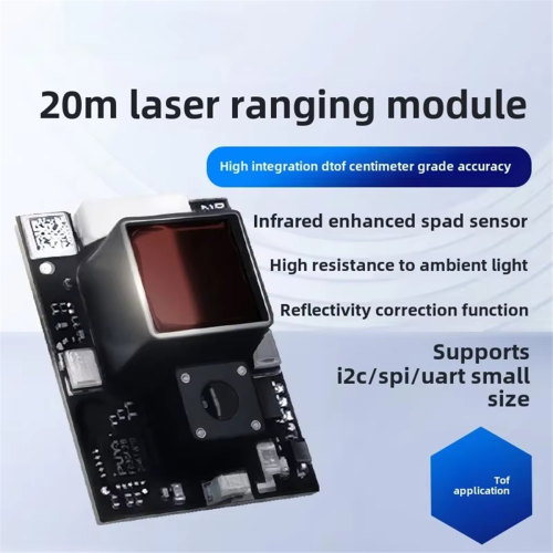2 x 20 m høje integrerede DToF-laserafstandsmoduler 1