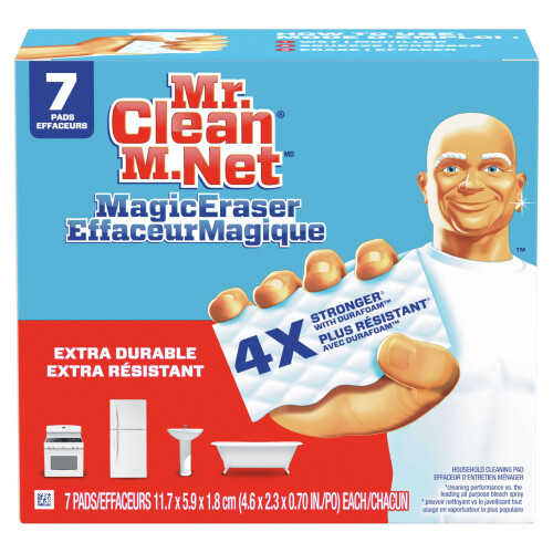 Magic Eraser Tampons de nettoyage extra-durables avec Durafoam 7 Count