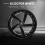 Τροχός σκούτερ 200 mm με ρουλεμάν ABEC 7, πάχος τροχού 30 mm 2