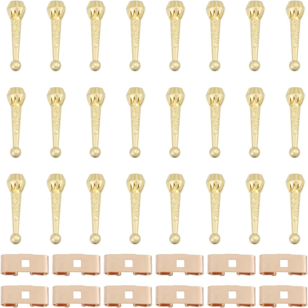 36-delige Bolo Tie-onderdelenset voor het maken van Bolo Ties B