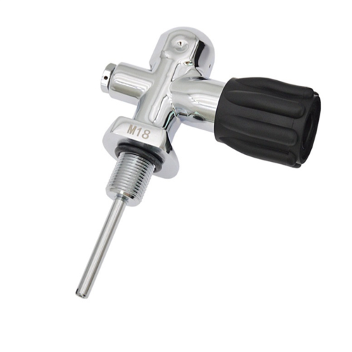 Βαλβίδα δεξαμενής DIN/YOKE 3000Psi 250Bar M18x1.5 για καταδύσεις