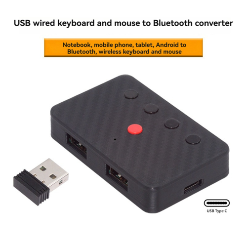 Adattatore Bluetooth 5.3 per mouse, convertitore Bluetooth wireless 2
