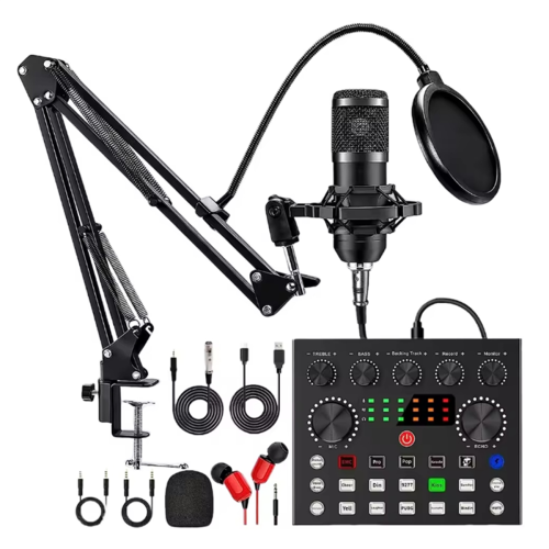 Microfono a condensatore audio professionale per podcast BM800 V8s
