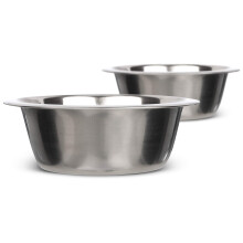 Neater Pet Brands Stainless Steel Dog and Cat Bowls (2 Pack) Neater Feeder Deluxe or Express Extra Replacement Bowl (Metal Food and Water Dish) (