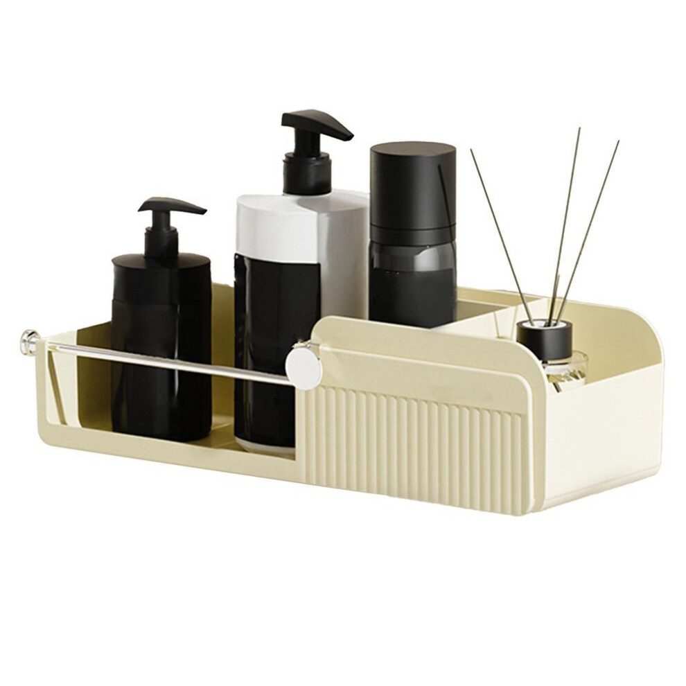 Hair Dryer Rack Wall Mounted Punch Free Large Capacity Hair Dryer Organizer For Bathroom Single