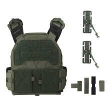 Tactical Vest KZ Plate Carrier Hunting Vest Mesh Comfortable Utility MOLLE Quick Release Airsoft Agilite Gear One Size Green