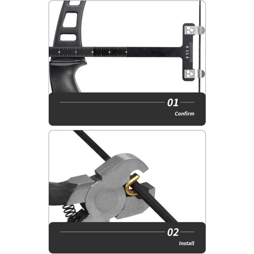 archery, square Tsquare, aluminum alloy, hunting measuring tool, bows, arrows, bowstring, red positioning scale Ref: 7153 2