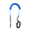 Wrapped paddleboard leash, thick leg strap, replacement surfboard leash, spiral spring leg, foot rope, blue surf leash Ref: 7286 1