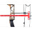 Archery, square Tsquare, aluminum alloy, hunting measuring tool, bows, arrows, bowstring, positioning scale red 4