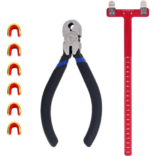 Archery, square Tsquare, aluminum alloy, hunting measuring tool, bows, arrows, bowstring, positioning scale red 2