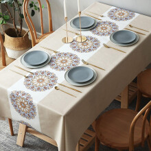 vinyl tablecloth for rectangular tables, oilresistant, PVC (90x140cm, Color:5) Ref: 3863