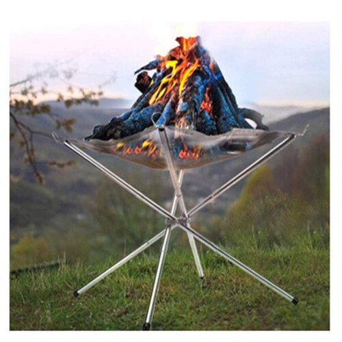 Outdoor Fire Pit, Folding Fire Pit with Carry Bag, Folding Backpack Stove for Outdoor Camping Ref: 8730
