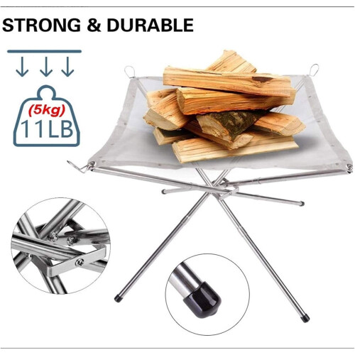 Outdoor Fire Pit, Folding Fire Pit with Carry Bag, Folding Backpack Stove for Outdoor Camping Ref: 8730 1