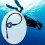 Diving equipment, second stage regulator, mouthpiece for diving activities, accessories, light, universal fit blue Ref: 5721 5