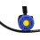 Diving equipment, second stage regulator, mouthpiece for diving activities, accessories, light, universal fit blue Ref: 5721 2