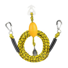 Boat tow rope for dinghy and towing discs Yellow Ref: 4789