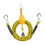 Boat tow rope for dinghy and towing discs Yellow Ref: 4789 1