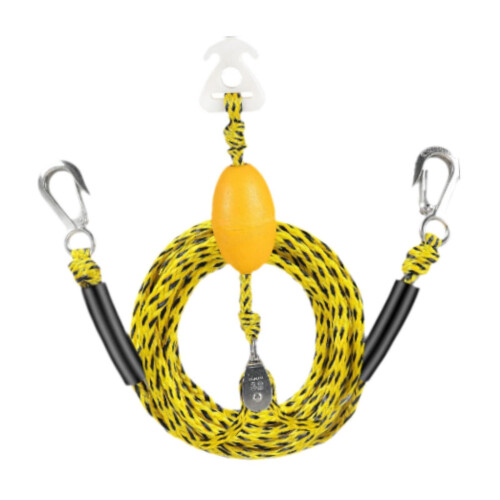Boat tow rope for dinghy and towing discs Yellow Ref: 4789